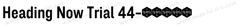 Heading Now Trial 44字体转换